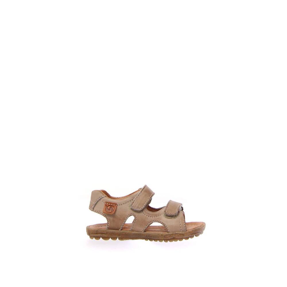 NEW NATURINO boy's sky velcro sandal in taupe
